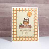 Owl Birthday Card- Cards with Owls- Birthday Card- Cute Birthday Card- Handmade Birthday Card