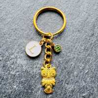 Owl Gift Keyring / Owl Stocking Filler / Personalised Owl