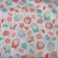 Whimsical Baby Owl Cotton Fabric - Perfect for Nursery Decor - Sold by the HALF YARD", Playhous
