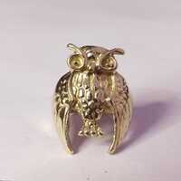 Owl Ring- Silver Men's Owl Ring- Sterling Silver Ring- Rings for Men- Gothic Owl Ring- Men's
