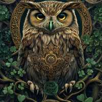 Celtic Owl cross stitch pattern. PDF Download. 58,604 Stitches