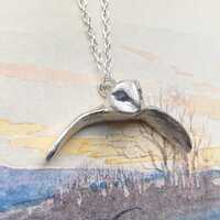 Swooping Barn Owl Necklace. Barn owl. Owl necklace. Owl jewellery. Owl jewelry. Silver owl.