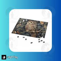 Wise Owl Art Puzzle – William Morris Style Intricate Nature Design, Elegant Puzzle for Adults 