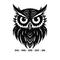 Owl SVG PNG EPS - Clip Art Owl Icon Digital Instant Download