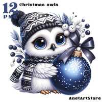 Owl clipart, owls clipart Funny owl png Christmas owl Christmas clipart Cute owl clipart Winter owl 