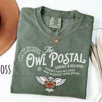 Potter Shirt, Wizard Tshirt, Potter Granger Weasley, Owl Shirt, Owl Postal Service T-Shirt, Magic Sh