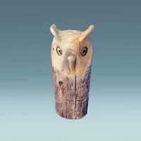 Contemporary wood owl, owl decor fift, decorative owl figurine, eco friendly decor, wooden gifts, ow