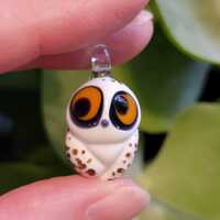 Snowy Owl Necklace Pendant