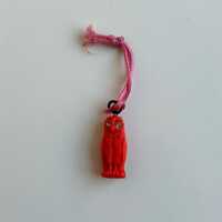 Vintage Red Owl Celluloid Charm