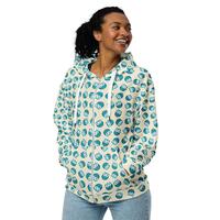 Owls Bird Printed Zipper Hoodie, All Over Print Casual Streetwear Zip-Up Hoodie, Owl Lovers Gift, Wa