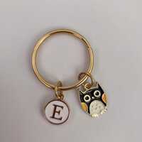 Personalized Owl Keychain Gift For Girl
