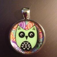 Cute Owl Image Pendant Necklace-FREE SHIPPING-