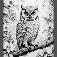 Realistic Owl Coloring Pages: Adult Colouring Printables (A4/Letter PDF)