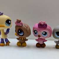 Littlest Pet Shop - LPS - Hibou #1943 - Perroquet #496 - Pigeon #812  Autruche #516 - vendus individ