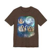 Vintage Owl Howling at Moon T-Shirt: Retro 90s Night Bird Tee