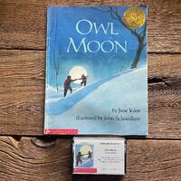 Owl Moon // Jane Yolen // Vintage Book & Cassette Tape Set or Book Only // Scholastic