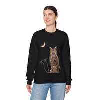 Unisex Owl Sweatshirt: Animal Crewneck Pullover, Cotton Blend