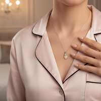 Gold Owl Necklace: Sterling Silver Geometric Bird Pendant, 48cm Chain