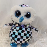 Ty Beanie Boo - Topper The Sequined Owl (6 in) No Tags