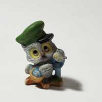 Vintage Enesco Mail Carrier Mailman Postman Owl Figure