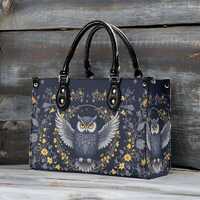 Mystical Owl Crossbody Bag - Nature-Inspired Vegan Leather Purse, Unique Gift for Women