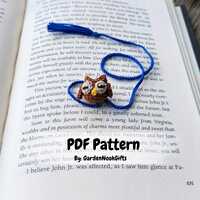 Crochet Owl bookmark pattern, crochet owl, crochet pattern, book gifts, owl bookmark, crochet bookma