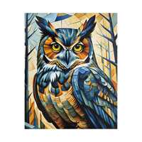 Jigsaw Puzzle, Great Horned Owl Painting Puzzle, Bird Lover Gift, Wildlife Puzzle, Animal Art, Relax