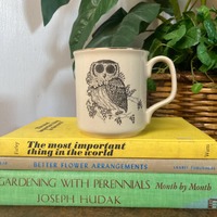 Vintage owl mug