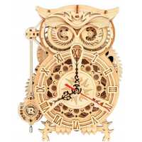 Unique Wooden Owl Clock Puzzle Beautiful 3D Wooden Owl Clock Puzzle Kit Movable & Fun  DIY