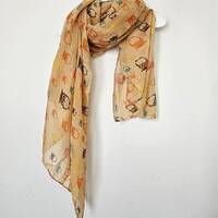 Owl Scarf Colorful Owl Print Scarves Soft Spring Summer Shawls For Women Fall Autumn Winter Gifts