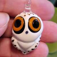 Snowy Owl Necklace Pendant