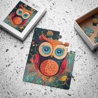 Colorful Owl Kids' Puzzle, Fun Educational Gift for Children, Perfect for Rainy Days, Family Bon