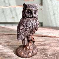 Vintage Hand-Painted Ceramic Owl Figurine
