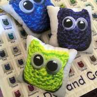 Owl Dye and Go To Heaven Lap Quilt and Pillows