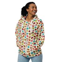 Owls Bird Printed Zipper Hoodie, All Over Print Casual Streetwear Zip-Up Hoodie, Owl Lovers Gift, Wa