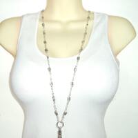 Silver Owl Beaded Lanyard - Beaded Owls ID Badge Lanyard - Great Gift for an Owl or Bird Lover!