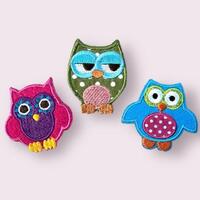 Owl Iron-on Patch,  Owl Motif, Decorative Patches, Clothes Patches