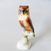 Owl figurine,Vintage Hungarian porcelain bird  figurine,Owl,hand painted  FREE SHIPPING WORLDWIDE