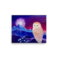 Snow Owl Poster