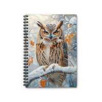 Snowy Owl Spiral Notebook - Ruled Line, Nature Lover Gift, Journal for Creatives, Spiralnotebook Gif