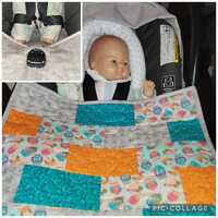 Carseat Baby Blanket - Owls