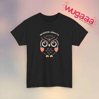 Cute Owl T-Shirt, Wisdom Awaits Owl Design, Unique Owl Graphic Tee, Adorable Owl Shirt, Fun Owl Love
