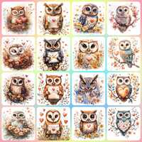 32 JPGs Watercolor animal valentines clipart, Cute owl clipart, Spring clipart, Valentines clipart, 