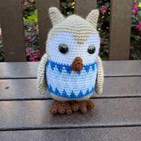 Crochet Owl Pattern: Amigurumi Bird in Sweater (PDF Pattern)