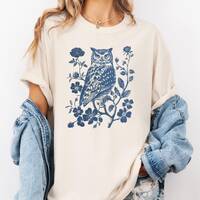 Owl Floral PNG, Birdwatcher, Owl Lover, Birdwatching, Bird Nerd, Digital Download, Shirt Design, Gra