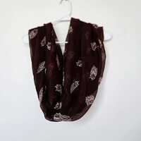 Owl Scarf Brown Owls Print Scarves Shawls For Women Fall Autumn Winter Gifts