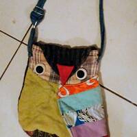 Patchwork Owl Over the Shoulder Bag