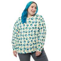 Owls Bird Printed Sweatshirt, Animal All Over Print Premium Crewneck Sweatshirt, Trendy Streetwear C