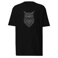 Celtic Knotwork, Night Guardian Owl, Heavyweight T-Shirt