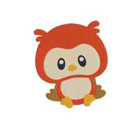 Owl Machine Embroidery Design, Baby Owl Embroidery Design, Instant Download Files